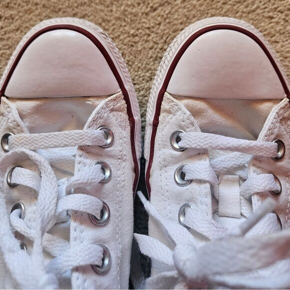 Converse All Star Chuck Taylor style mens 7 women's 9 white sneakers - Picture 8 of 15